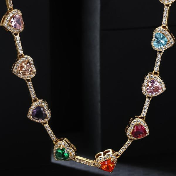 Vibrant Heart-Shaped Necklace