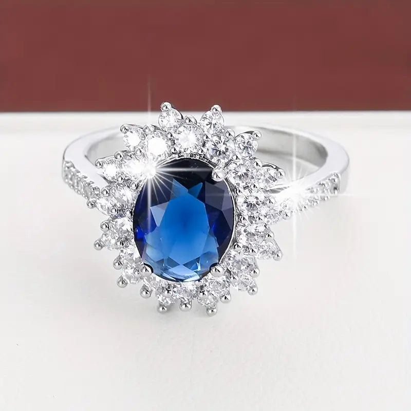 ELARA SAPPHIRA GOLD RING