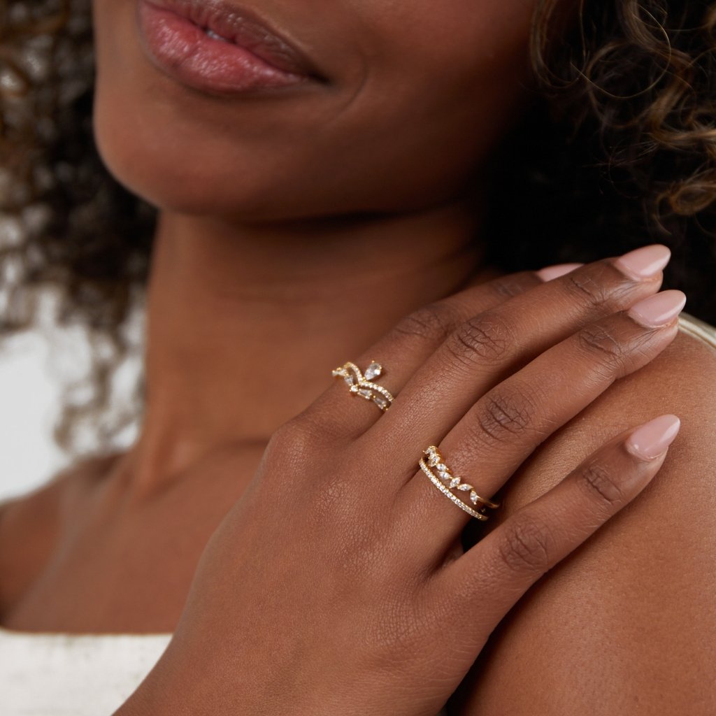 Elegant Aura Crystal Ring