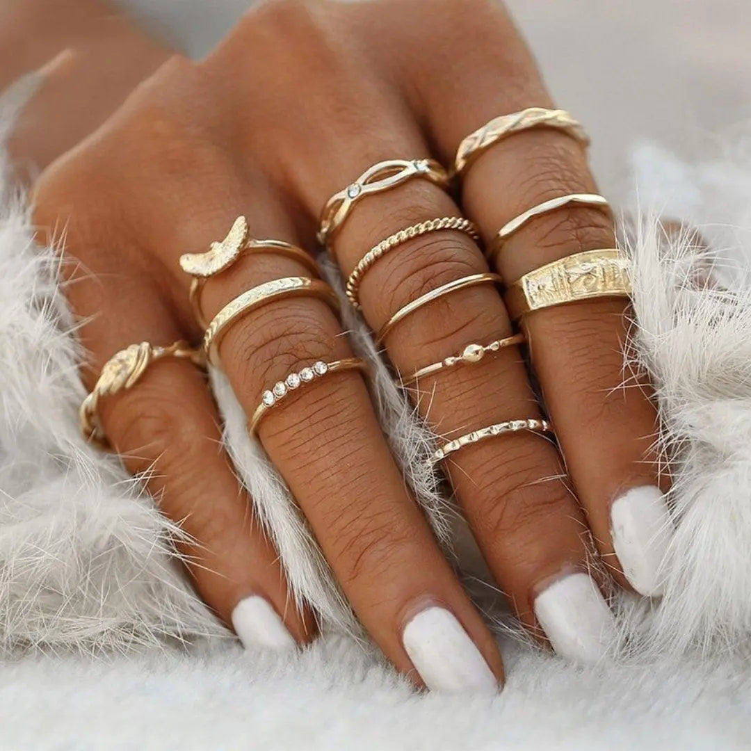 Exclusive Set of 8 to 12 Rings