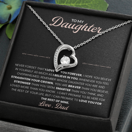 To My Daughter – Forever Love Knot Necklace