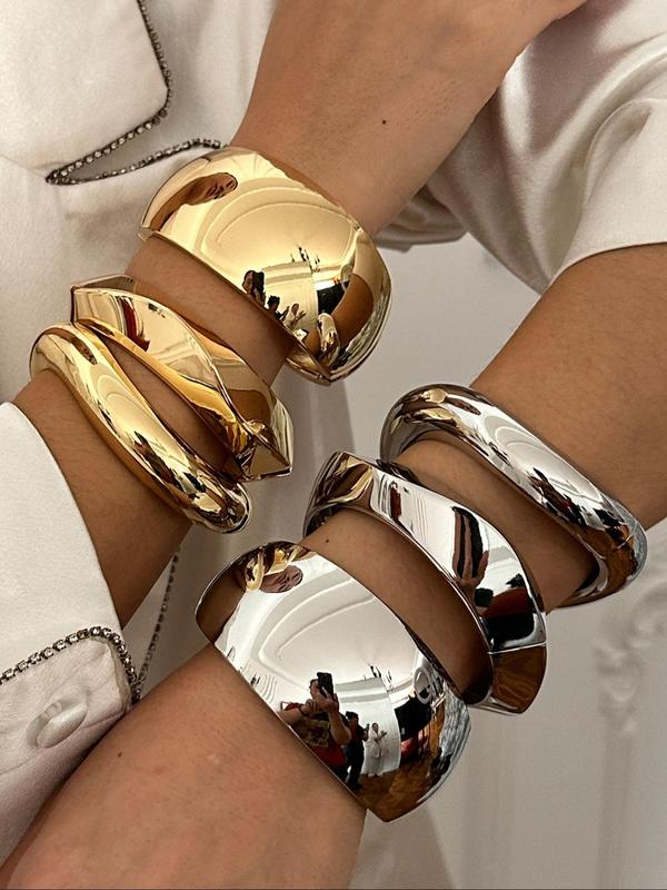 Set of 3 Chunky Cuff Bracelets