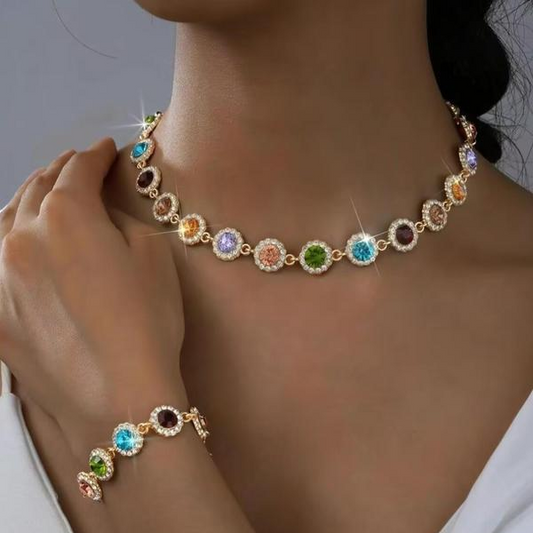 Colorful Circles Jewellery Set