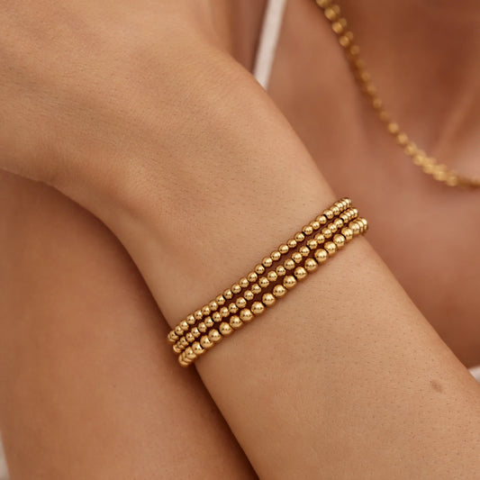 433 Gold Beaded Bracelet