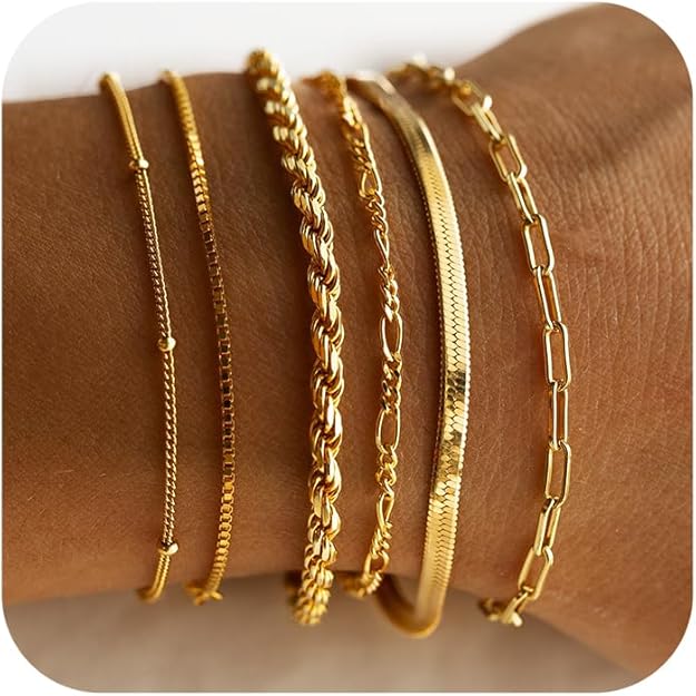 LIORA - Gold Bracelet Set