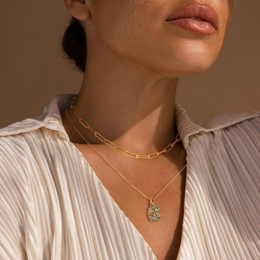 2pc Initial Bubble Jewellery Set