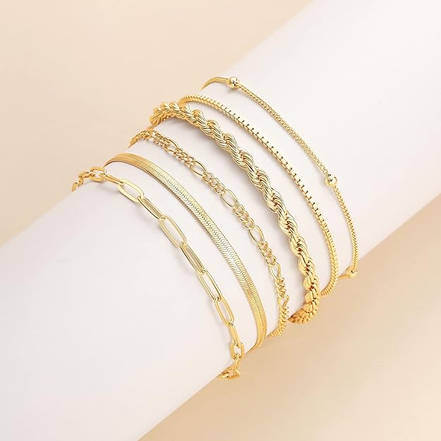 LIORA - Gold Bracelet Set