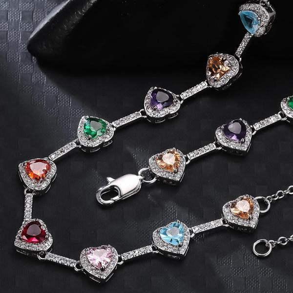 Vibrant Heart-Shaped Necklace