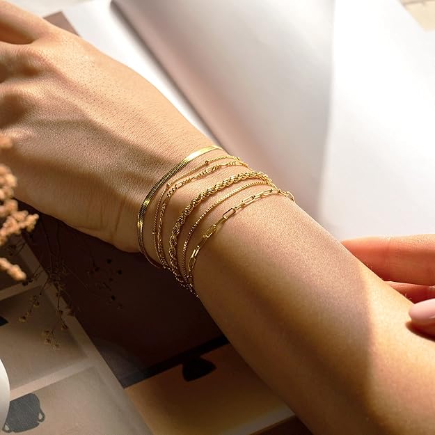 LIORA - Gold Bracelet Set