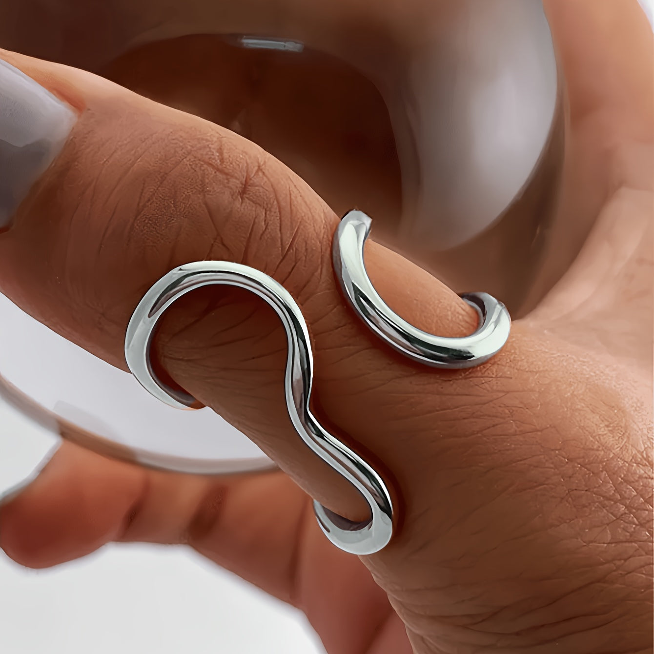 Stylish Asymmetrical Wave Band