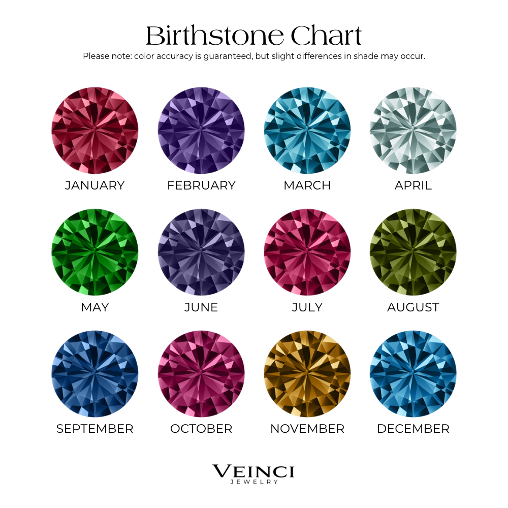 Delicate Initial and Birthstone Pendant Necklace