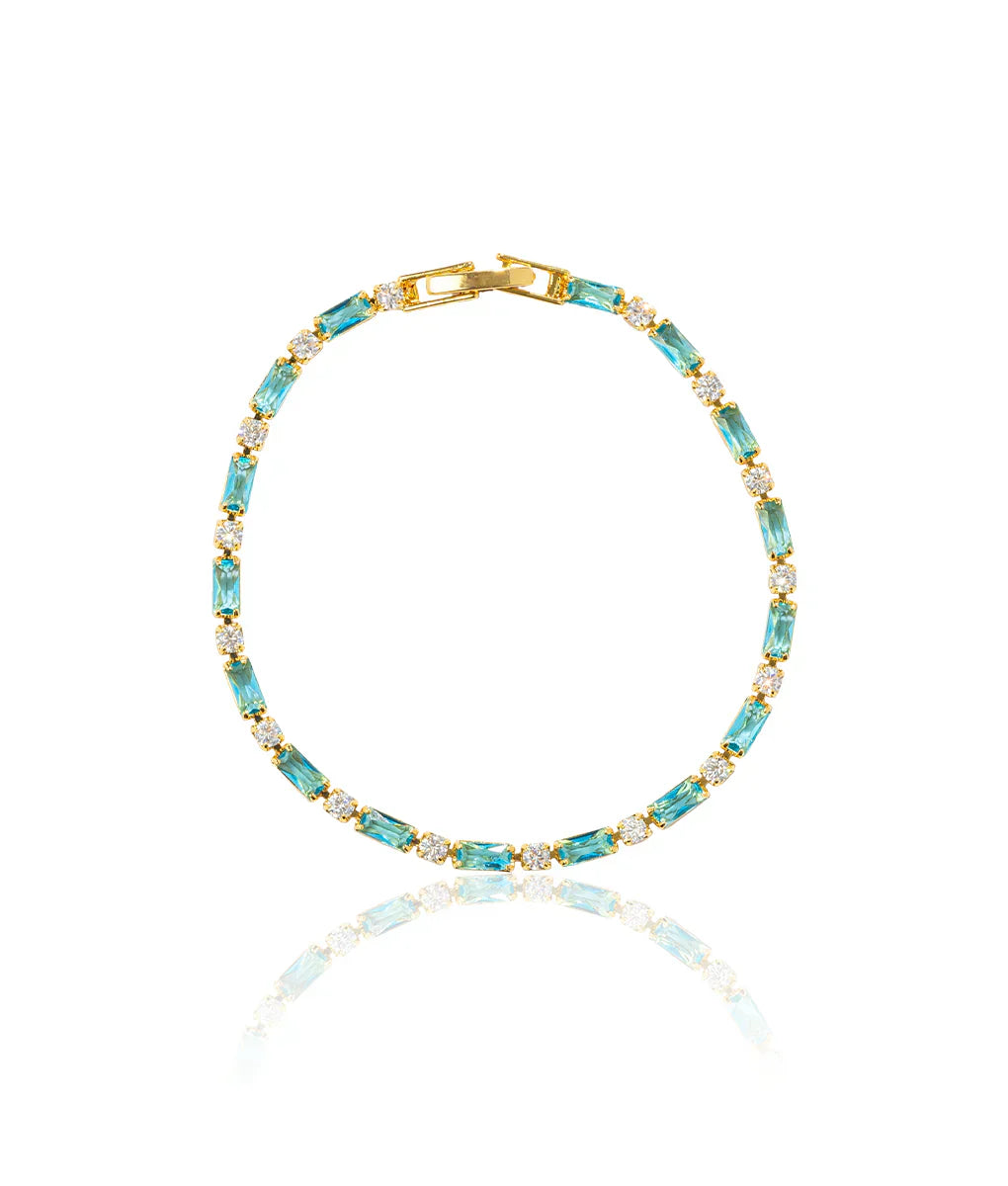 Classic Gold and Natural Turquoise Bracelet