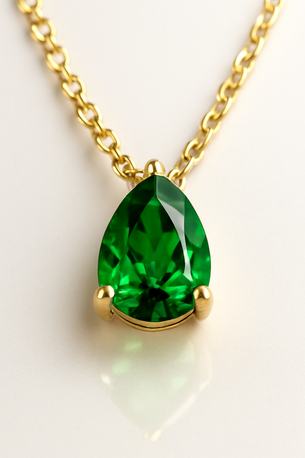 Teardrop Birthstone Necklace