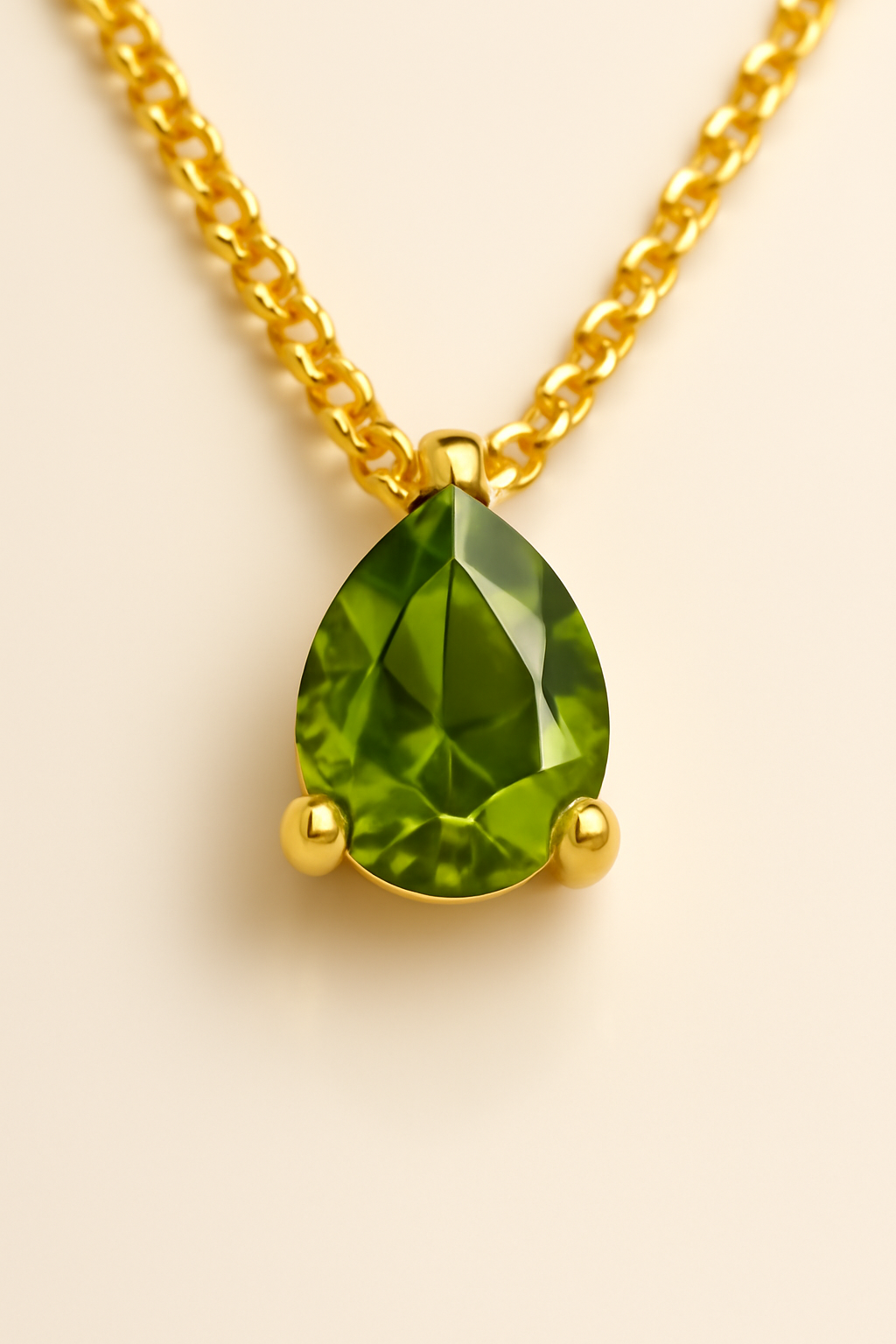 Teardrop Birthstone Necklace