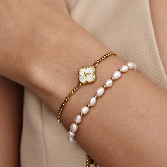 Mother Pearl Clover Bracelet