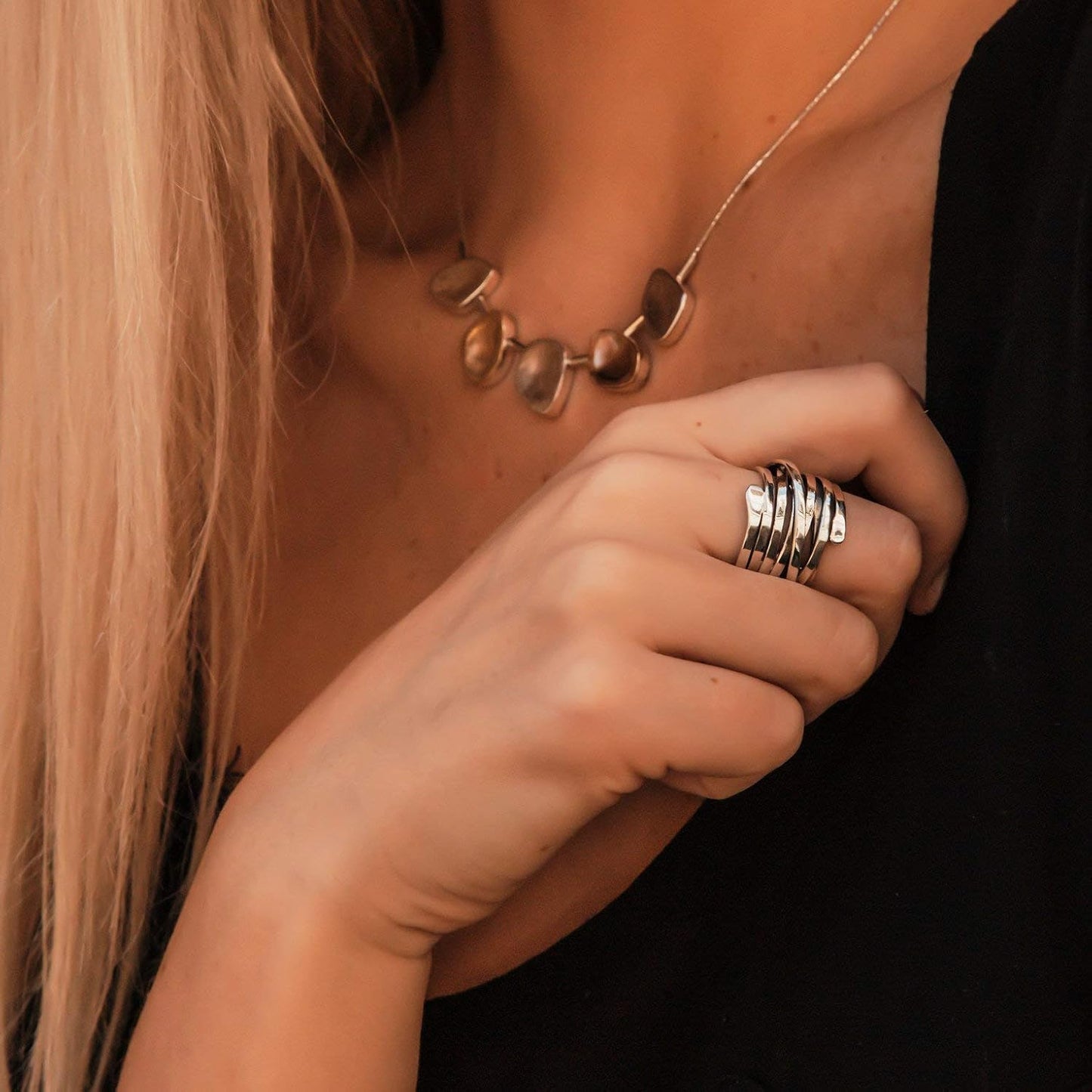 Chic Antique Silver Ring