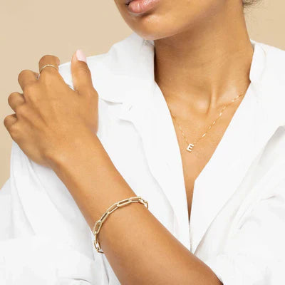 GOLD INITIAL NECKLACE - LOVE LETTER