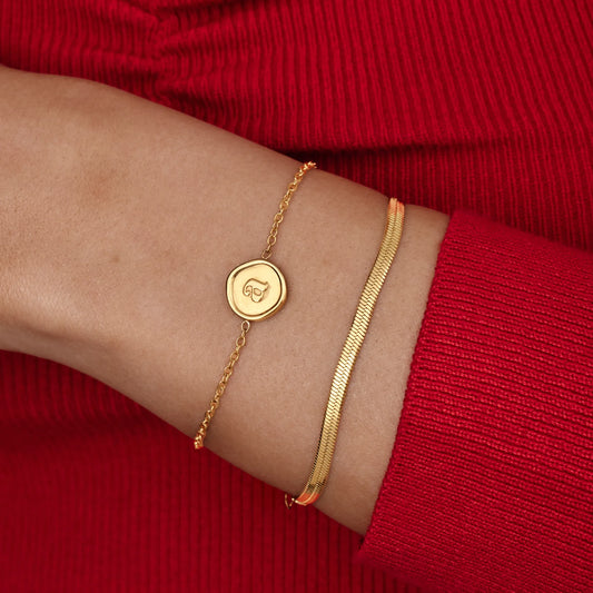 Personalized Initial Stamp Bracelet