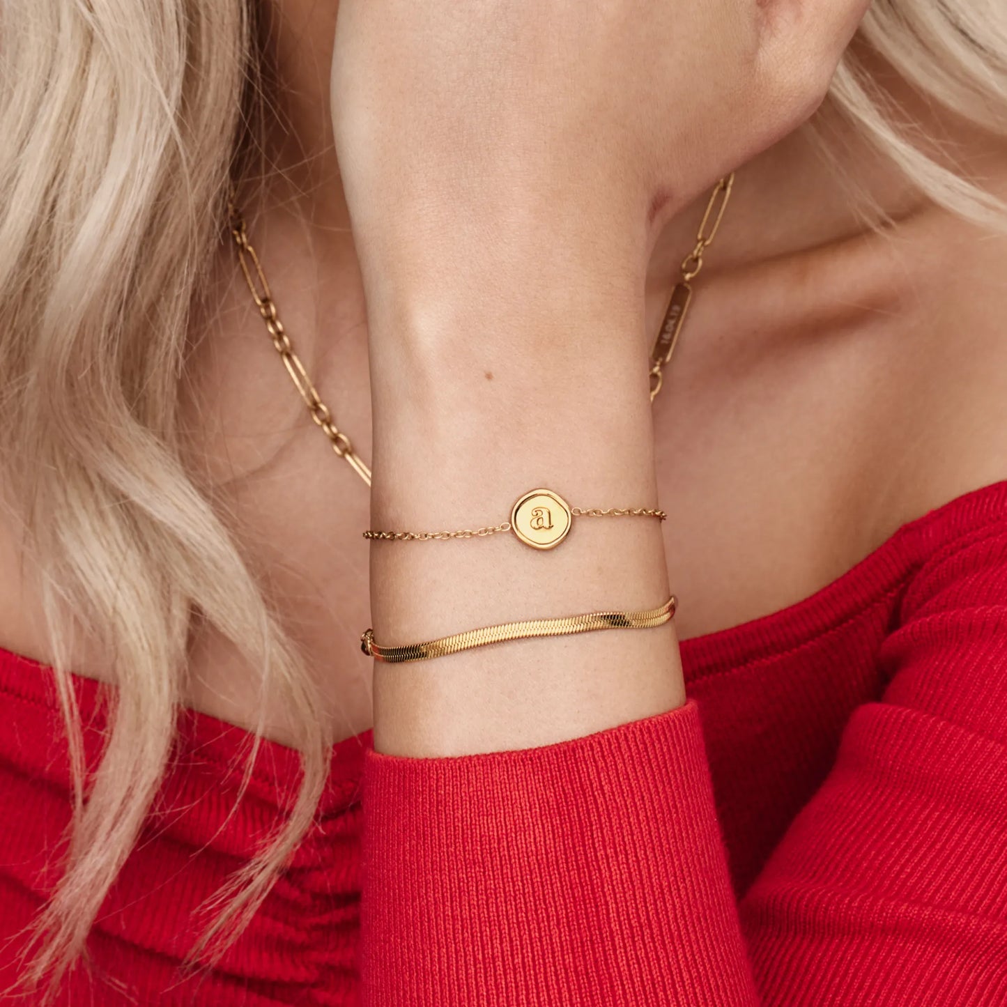 Personalized Initial Stamp Bracelet