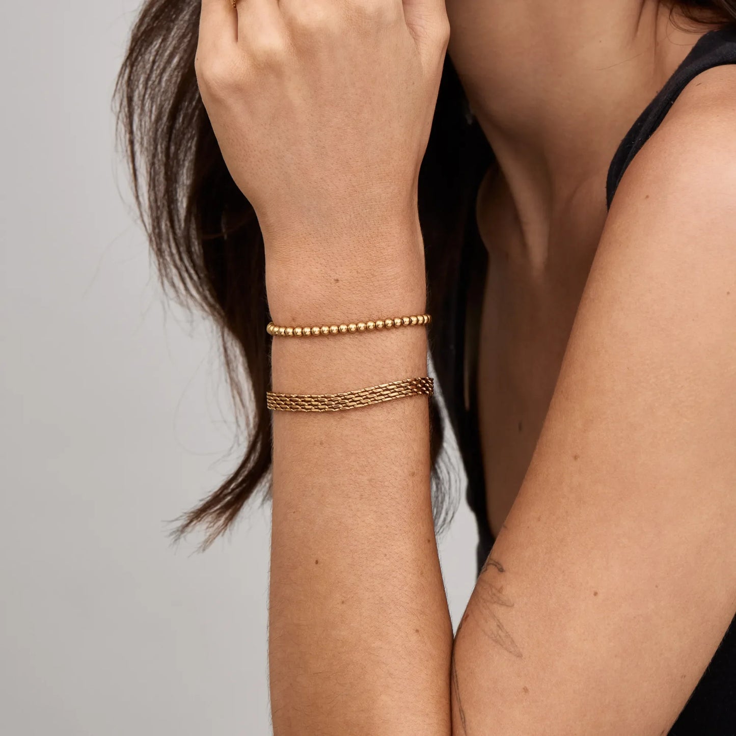 Elegant Gold Beaded Bracelet