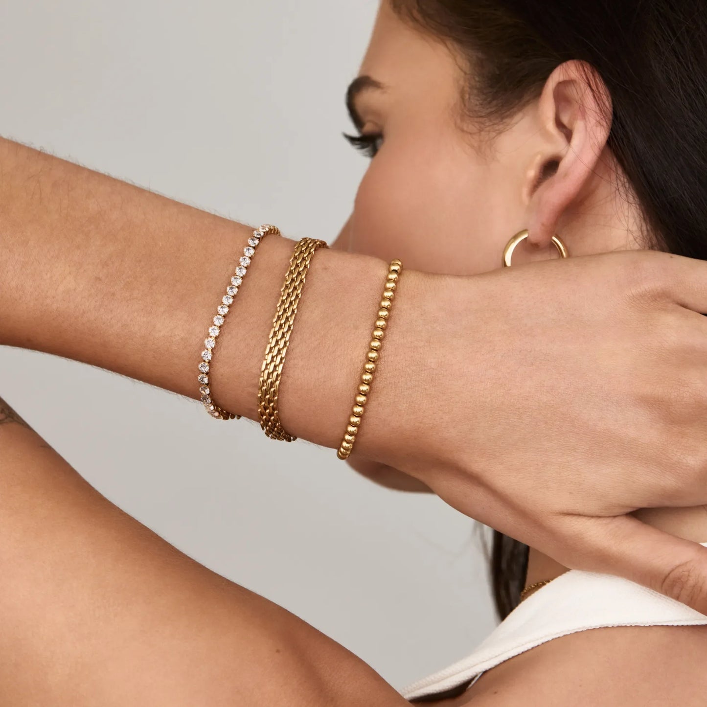 Elegant Gold Beaded Bracelet
