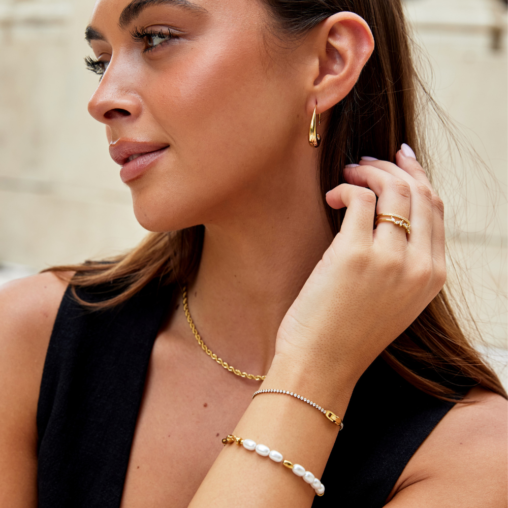 Gold Crystal Niyah Bracelet