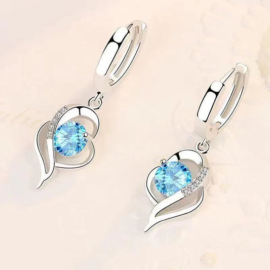 Celestial Heart Drop Earrings
