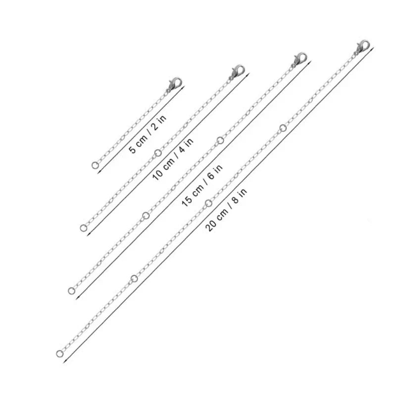 4-Piece Necklace Extender Set (2-8 inches / 5-20 cm)