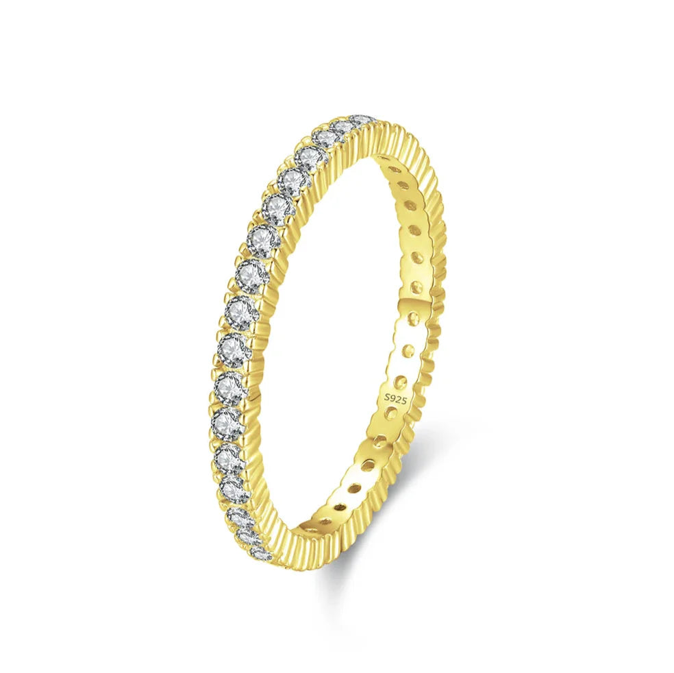 Radiant Minimalist Infinity Ring