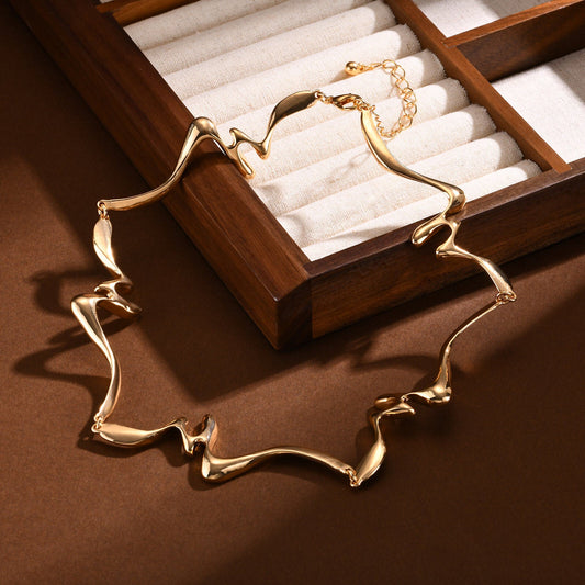 2pc Abstract Wave Jewellery Set