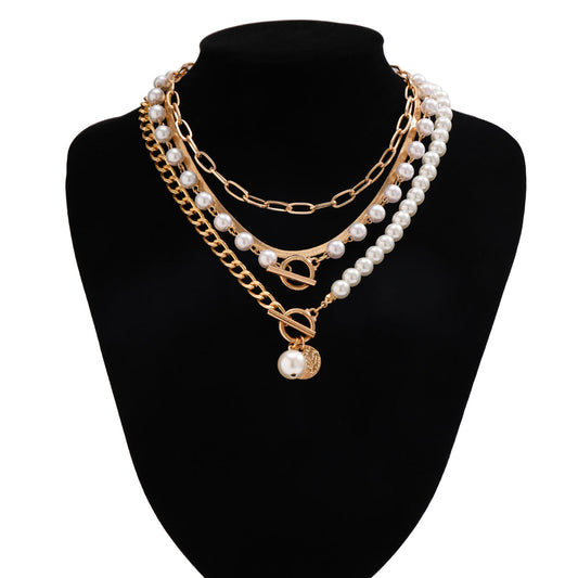 5pc Pearl Chain Jewellery Set