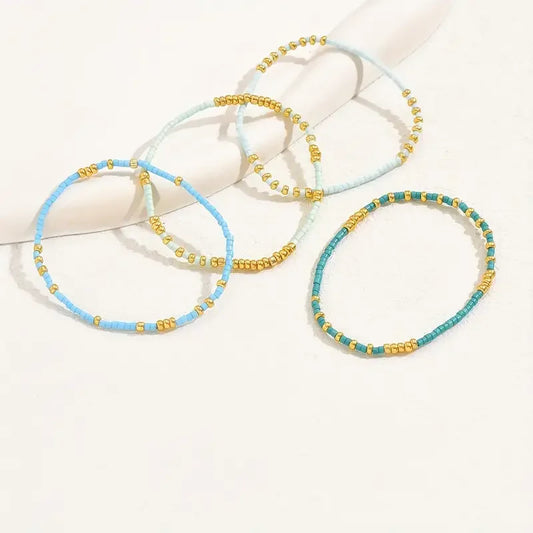 Stylish Bohemian Turquoise Bead Bracelet Collection