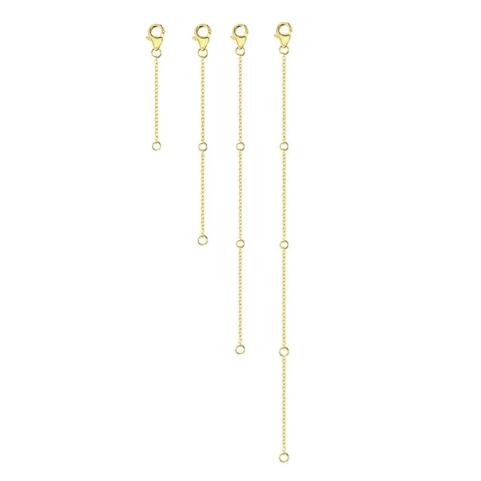 4-Piece Necklace Extender Set (2-8 inches / 5-20 cm)
