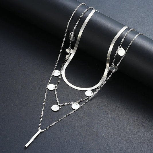 3pc Minimalist Disc Necklace