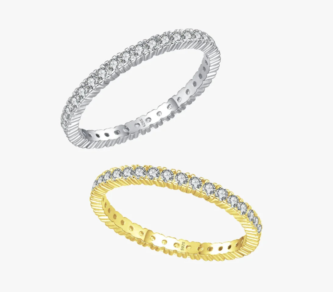 Radiant Minimalist Infinity Ring