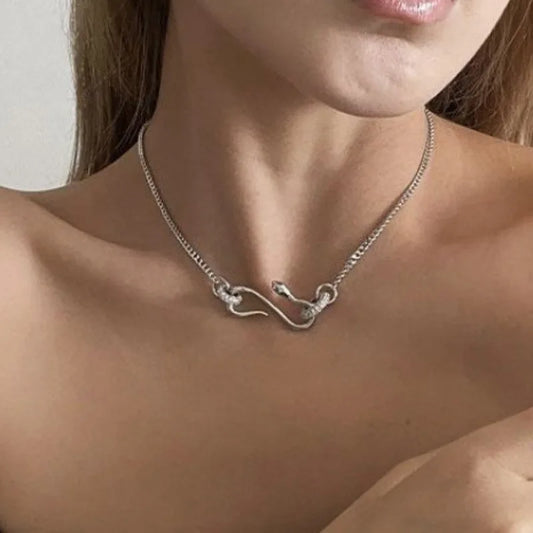 Crystal Snake Necklace