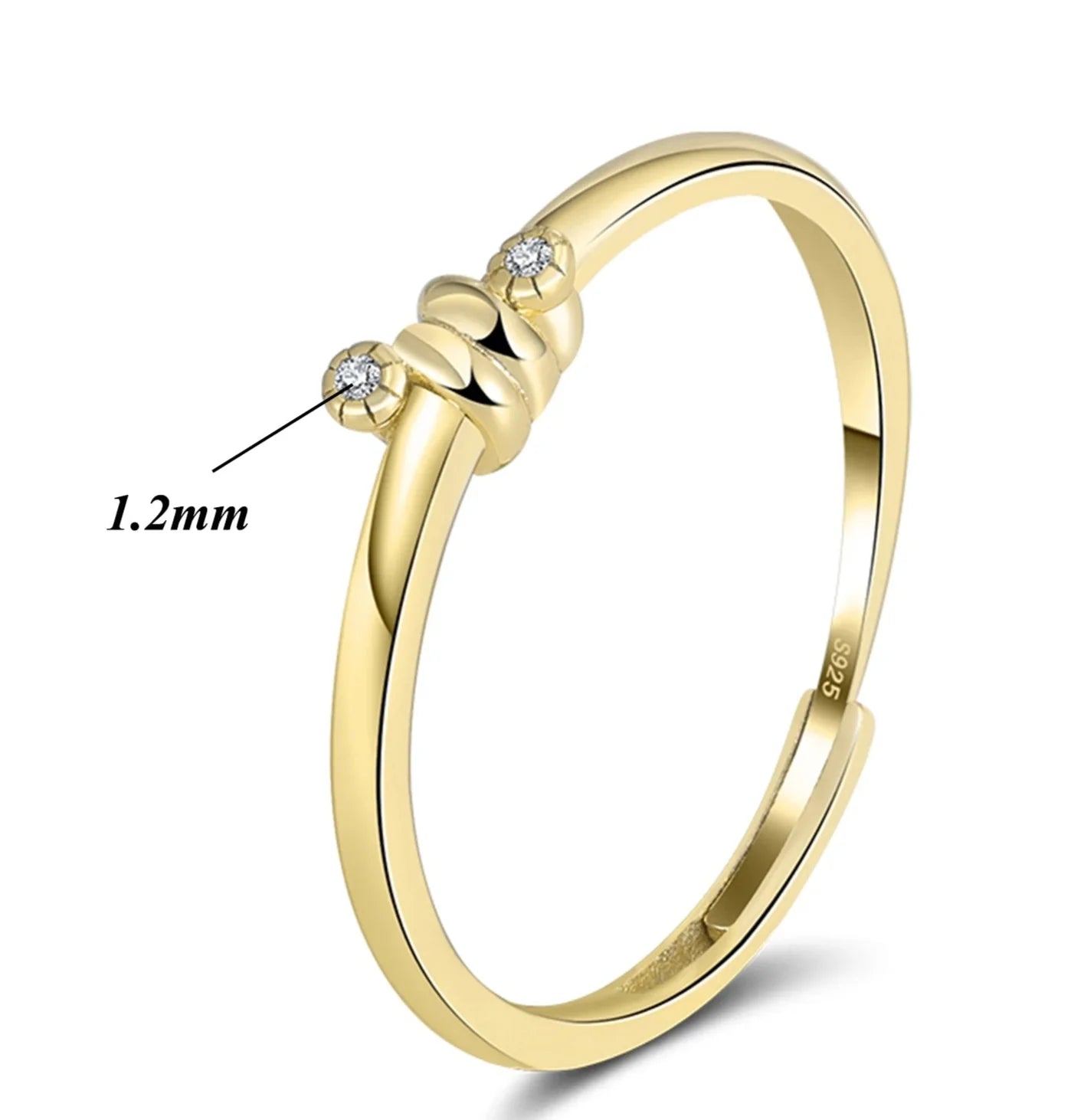 Delicate Mini Crystal Ring