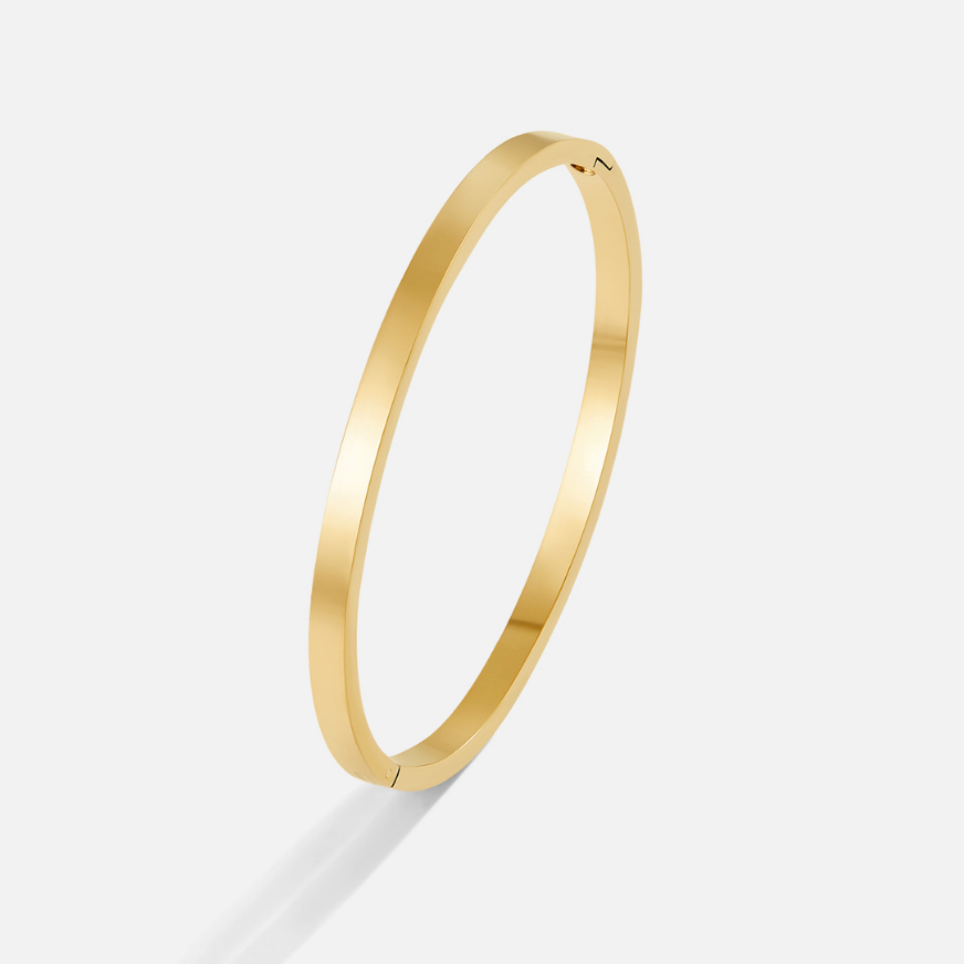 Gold Lily Bangle
