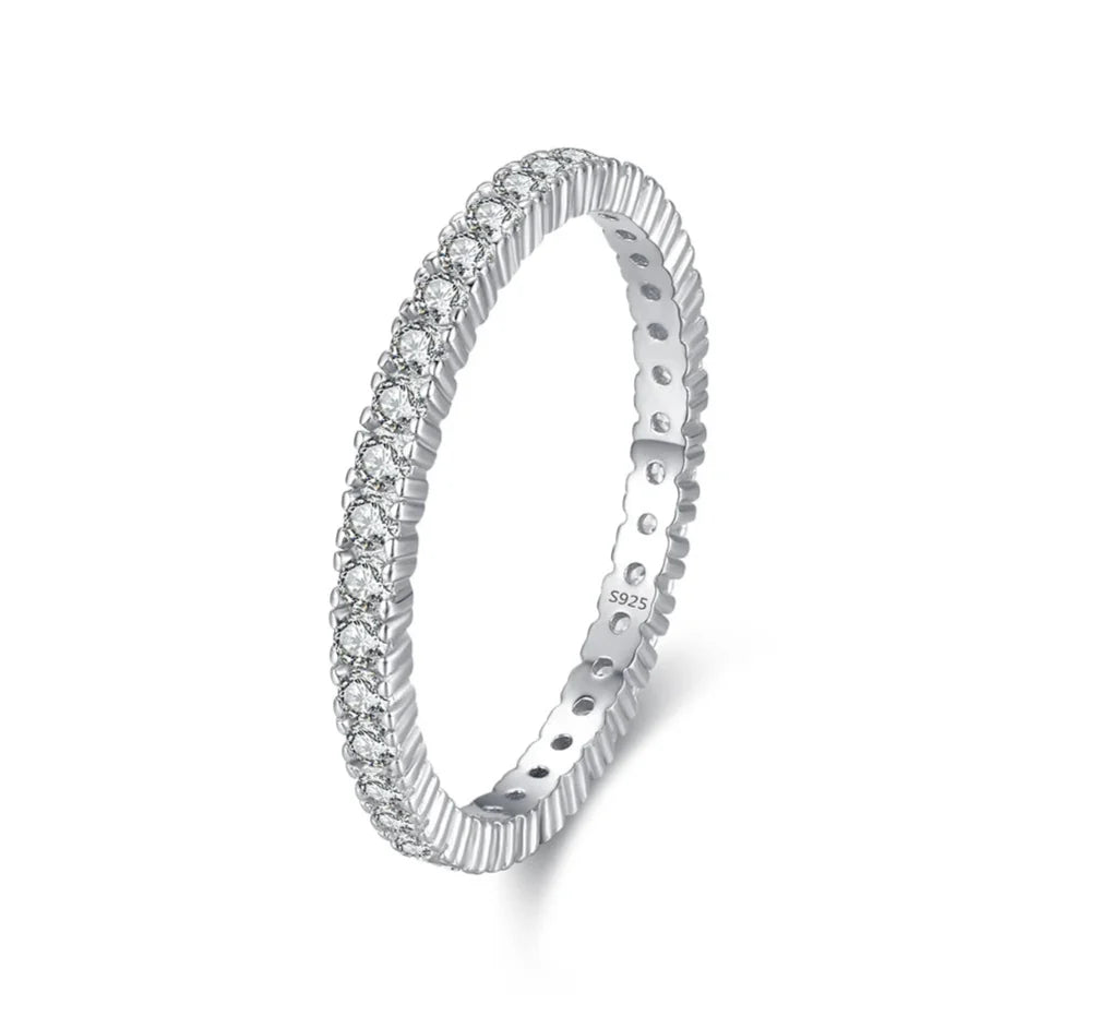 Radiant Minimalist Infinity Ring