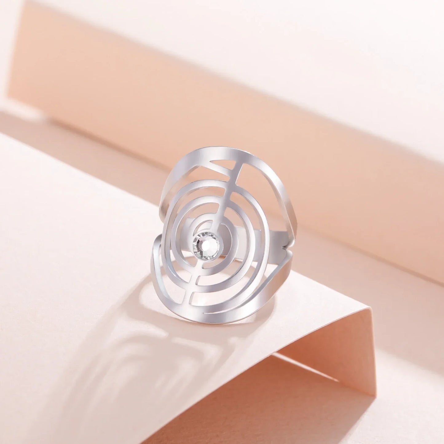 Twisted Gemstone Ring