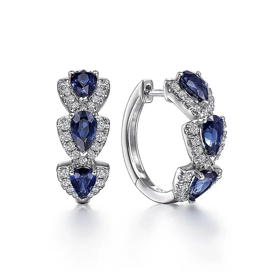 Sapphire Crest Royal Earrings