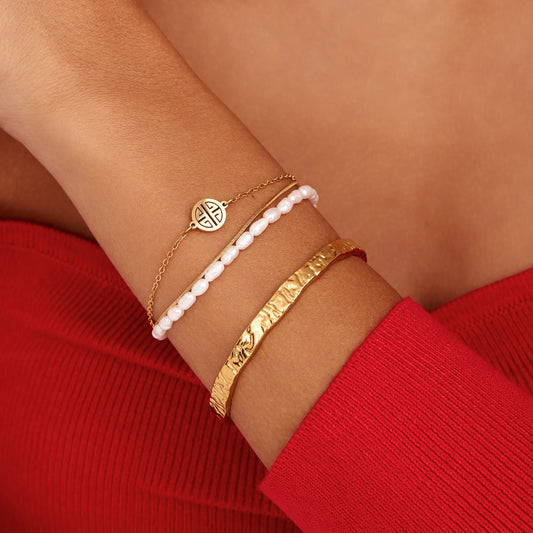 Sunshine Pearl Gold Bracelet