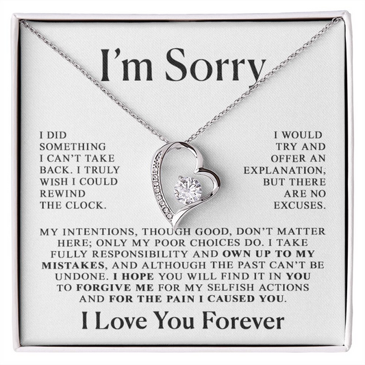 Apology Her Heart Necklace