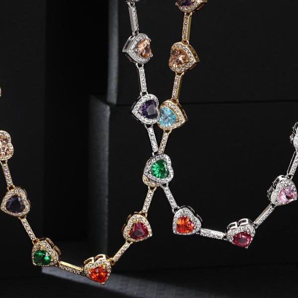Vibrant Heart-Shaped Necklace