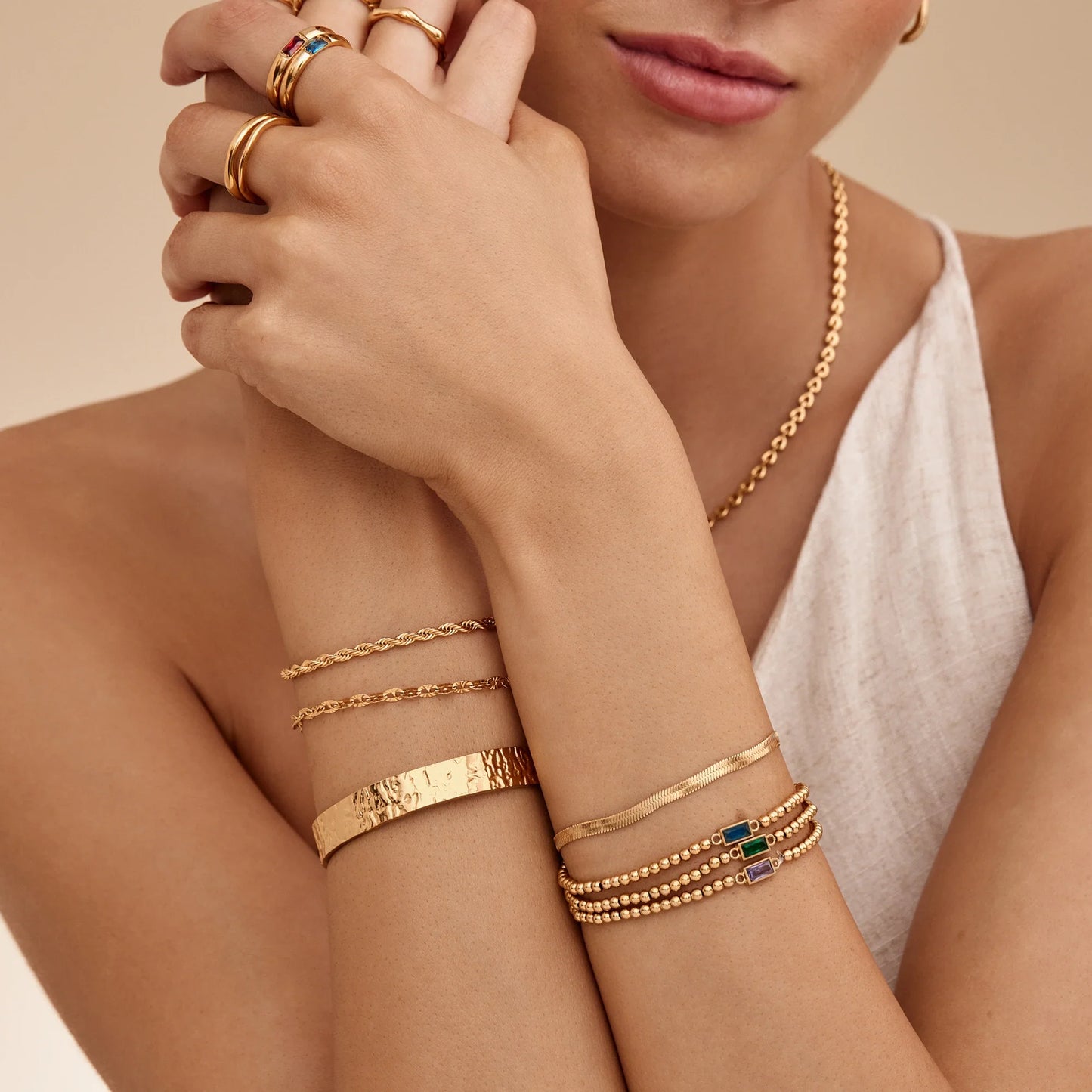 Statement Sequin Chain Bracelet