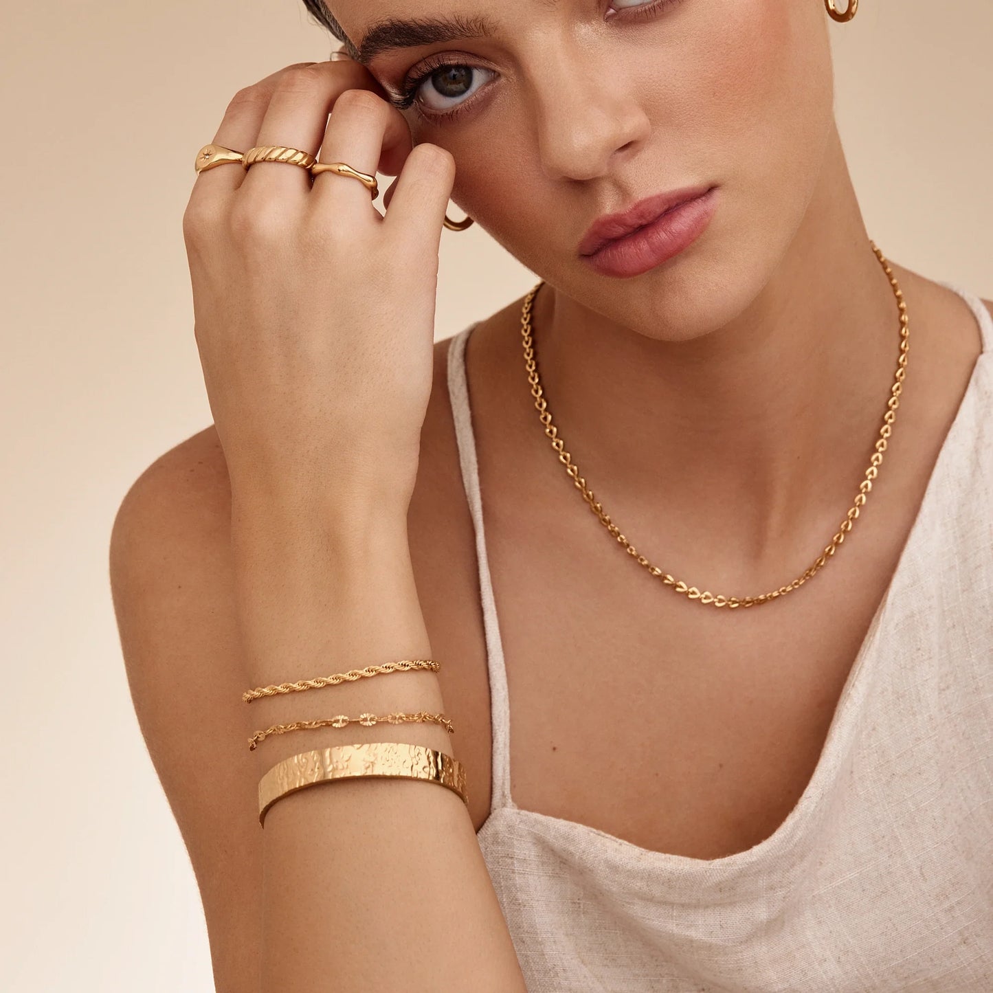 Statement Sequin Chain Bracelet
