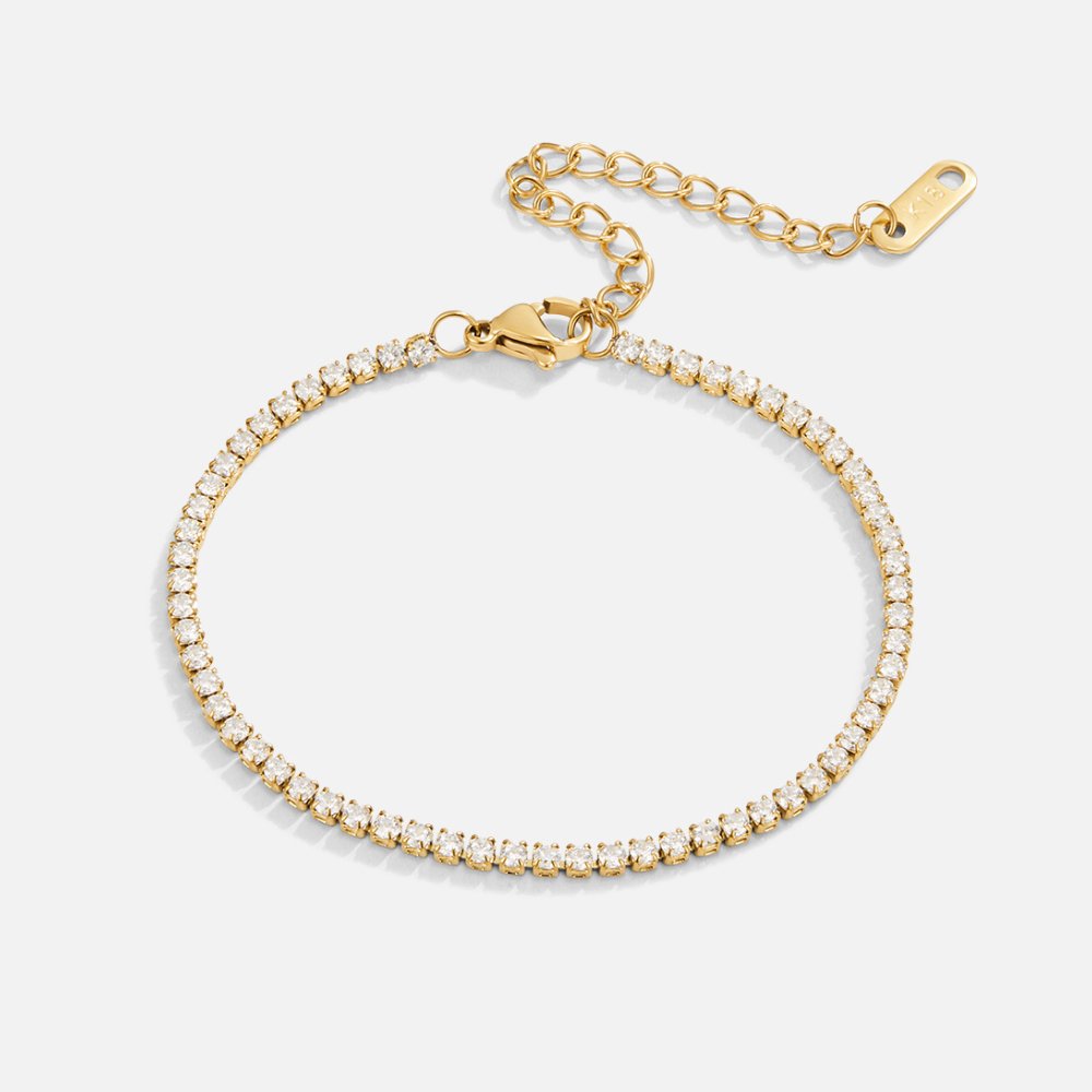 Gold Tennis Bracelet by Cordelia