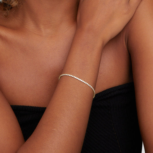 Gold Tennis Cordelia Bracelet