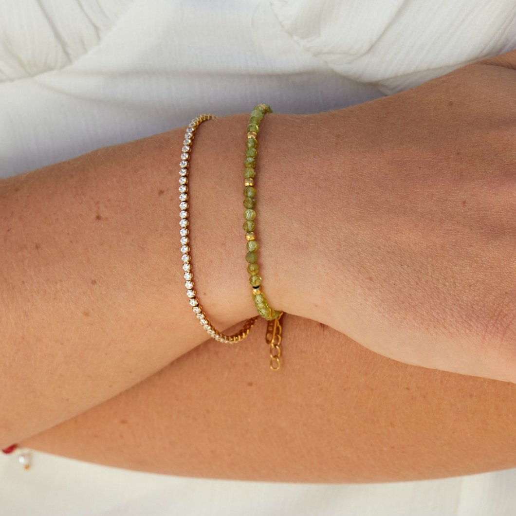 Gold Tennis Bracelet by Cordelia