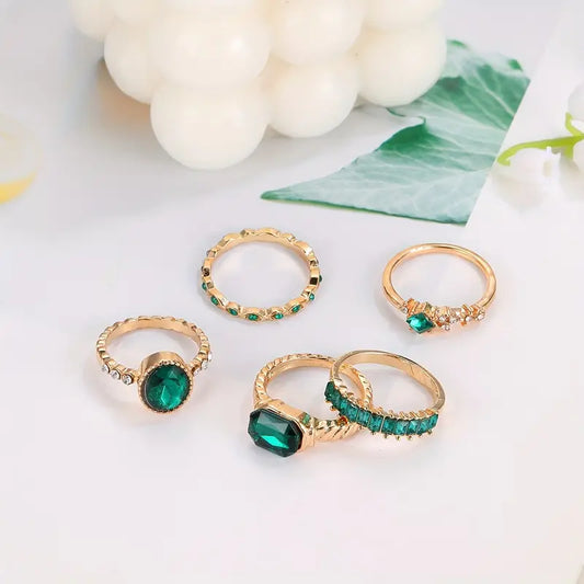 Zarina Emerald Gold Ring